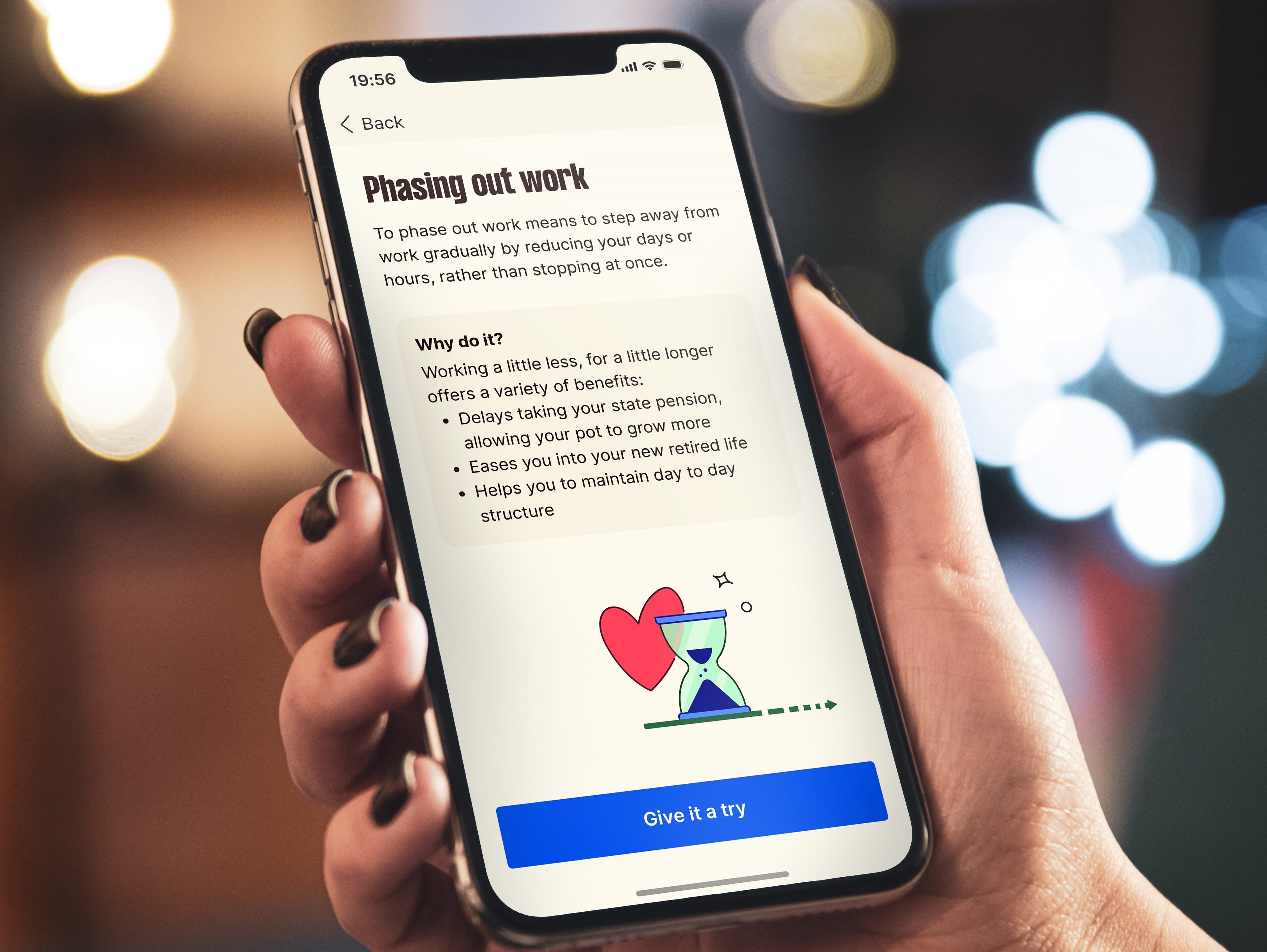 Phasing out work screenshot